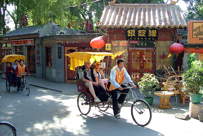 Mit der Fahrradrikscha durch die Beijinger Hutongs