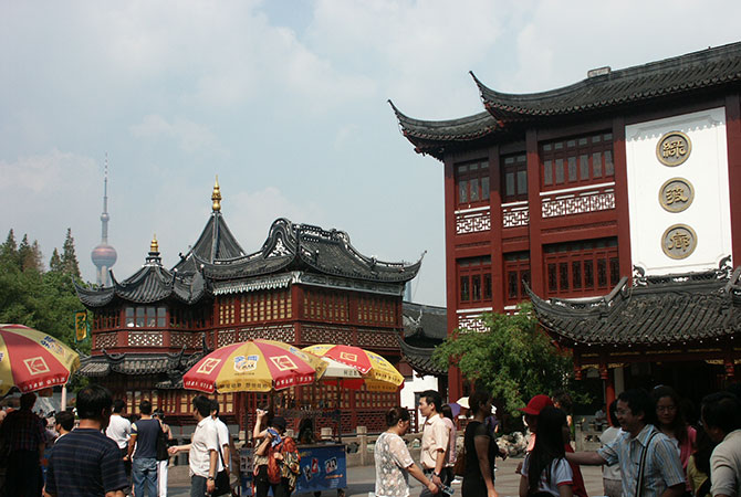 Das Teehaus beim Yu-Garten