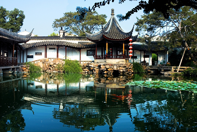 Der "Garten des Meisters der Netze" in Suzhou