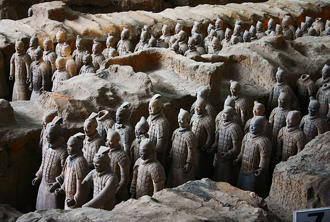 Terrakotta Armee, Kaiser Qin Shi Huang, Weltkulturerbe, Xi'an,  Xian, China, Shaanxi, 