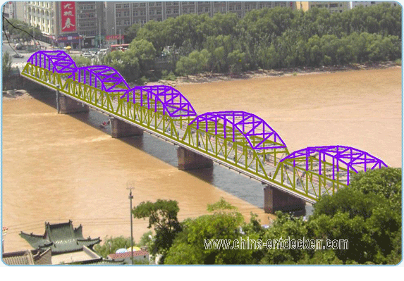 Eisenbrücke, Lanzhou, Gelber Fluß 