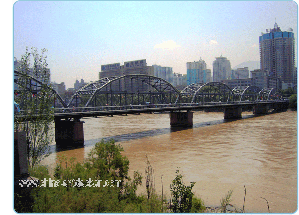 Eisenbrücke ueber den Gelben Fluß, Lanzhou