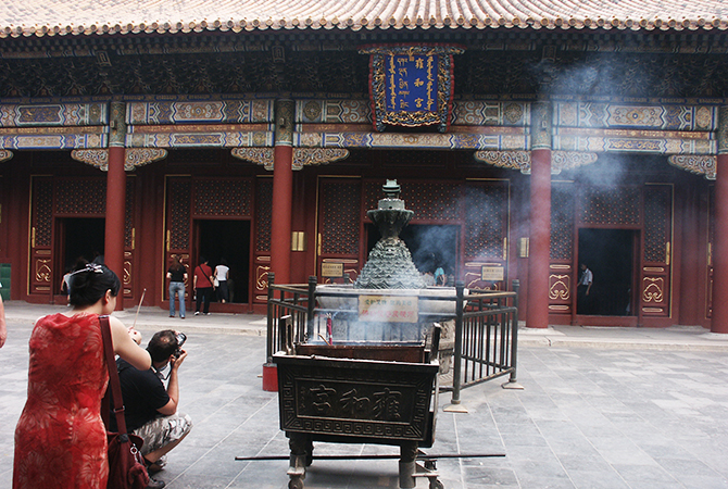 Im Yonghegong  "Lamakloster" in Beijing