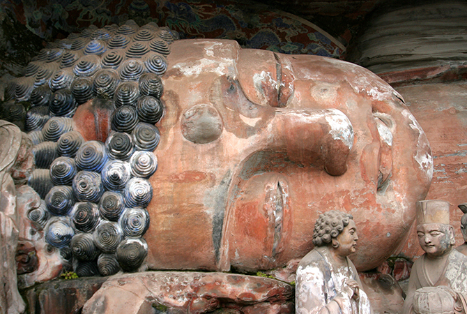 China, Chongqing, Dazu, Beishan, Weltkulturerbe, Felsskulpturen, buddhistisch, 