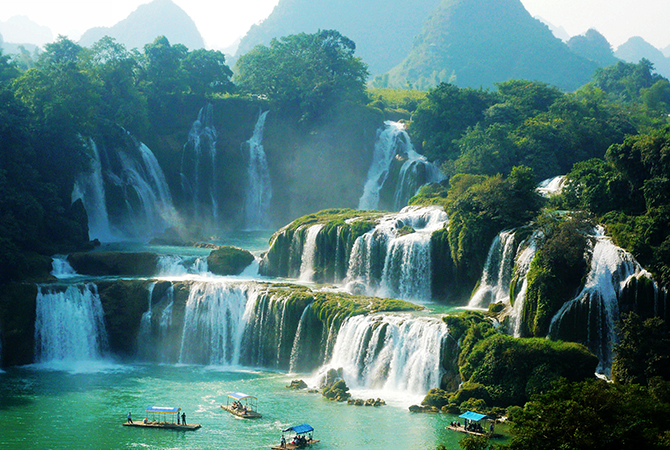 Detian Wasserfall in der Provinz Guangxi