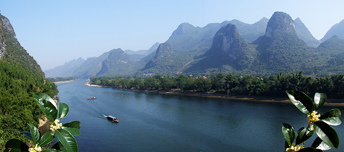 China, Guangxi, Guilin, Li-Fluß, Lijiang, Kegelkarst,  