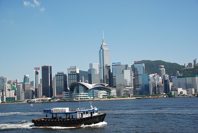 China, Hongkong, Skyline, 