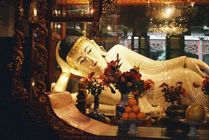 Im Jade Buddha Tempel in Shanghai