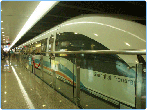 Der "Transrapid" in Shanghai