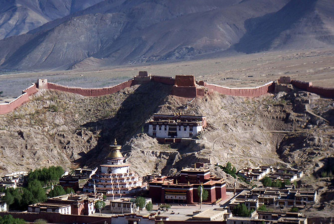 China, Tibet, Shigatse, Tashilunpo- Kloster,