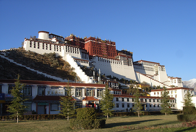 Der Potala Palastin Lhasa