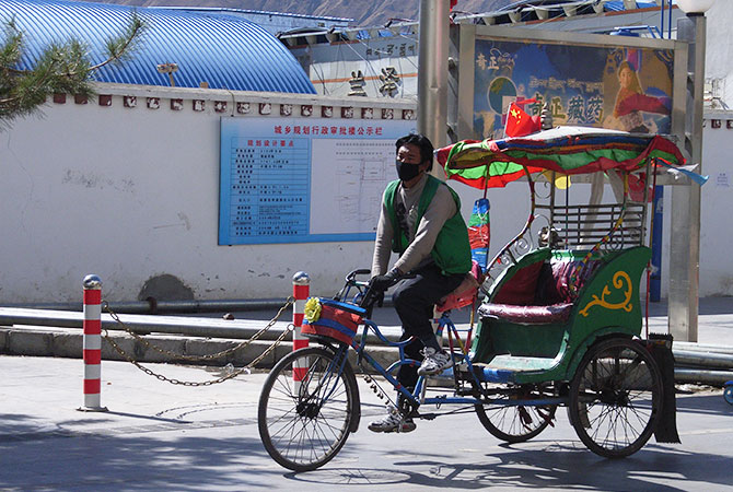 Rikscha in Lhasa