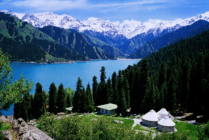 China, Xinjiang, Himmelssee, Tianshan, 