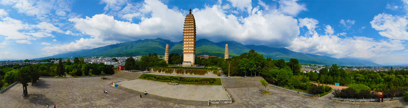 Die Drei Pagoden bei Dali, Yunnan
