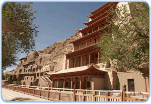  China, Gansu, Dunhuang, Mogao-Grotten, Felsmalerei, buddhistisch, 